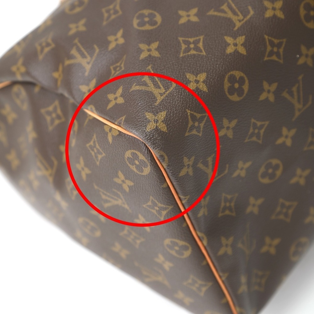 LOUIS VUITTON Authentic Brown Monogram Canvas Keepall 45 Boston Bag - Picture 6 of 15